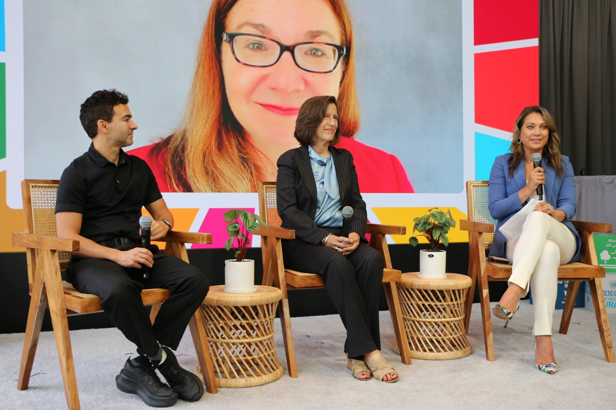 Ginger Zee - Moderated two panels last week at the UN SDG... | Facebook