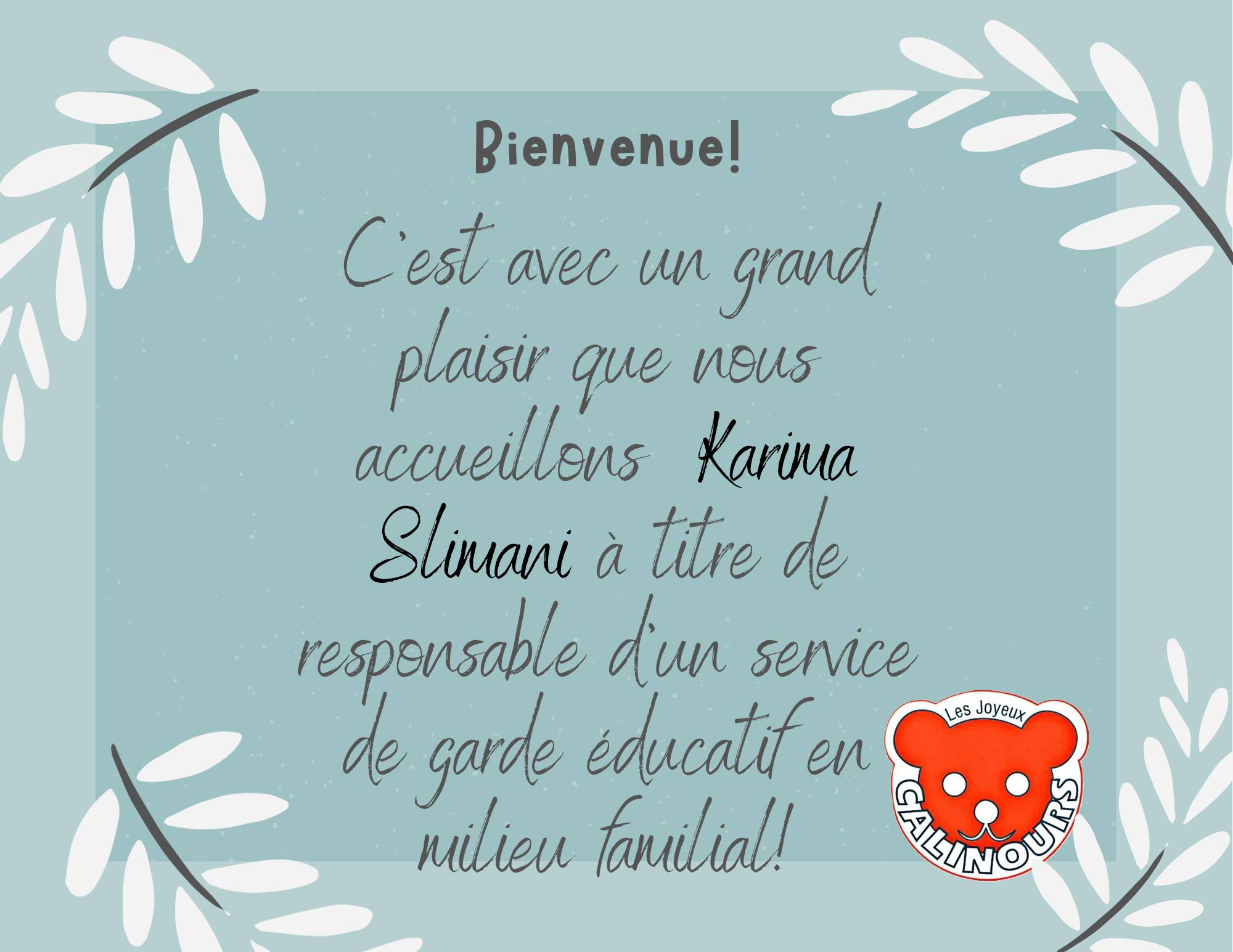 Bureau - 🌟 C’est avec un grand plaisir que nous accueillons Karima ...