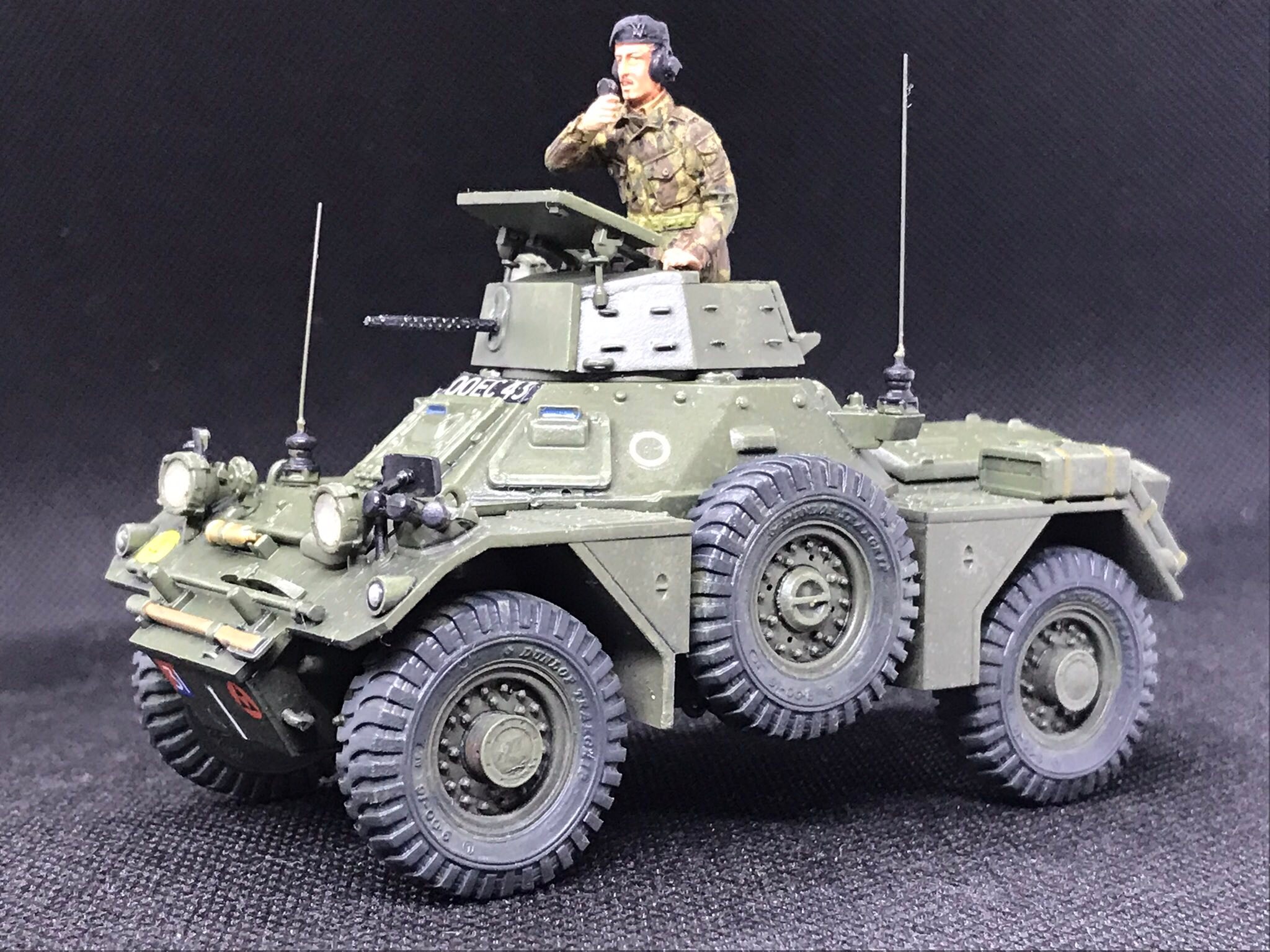 フェレットMK.2スカウトカー(エアフィックス1/35)完成。多少パーツの