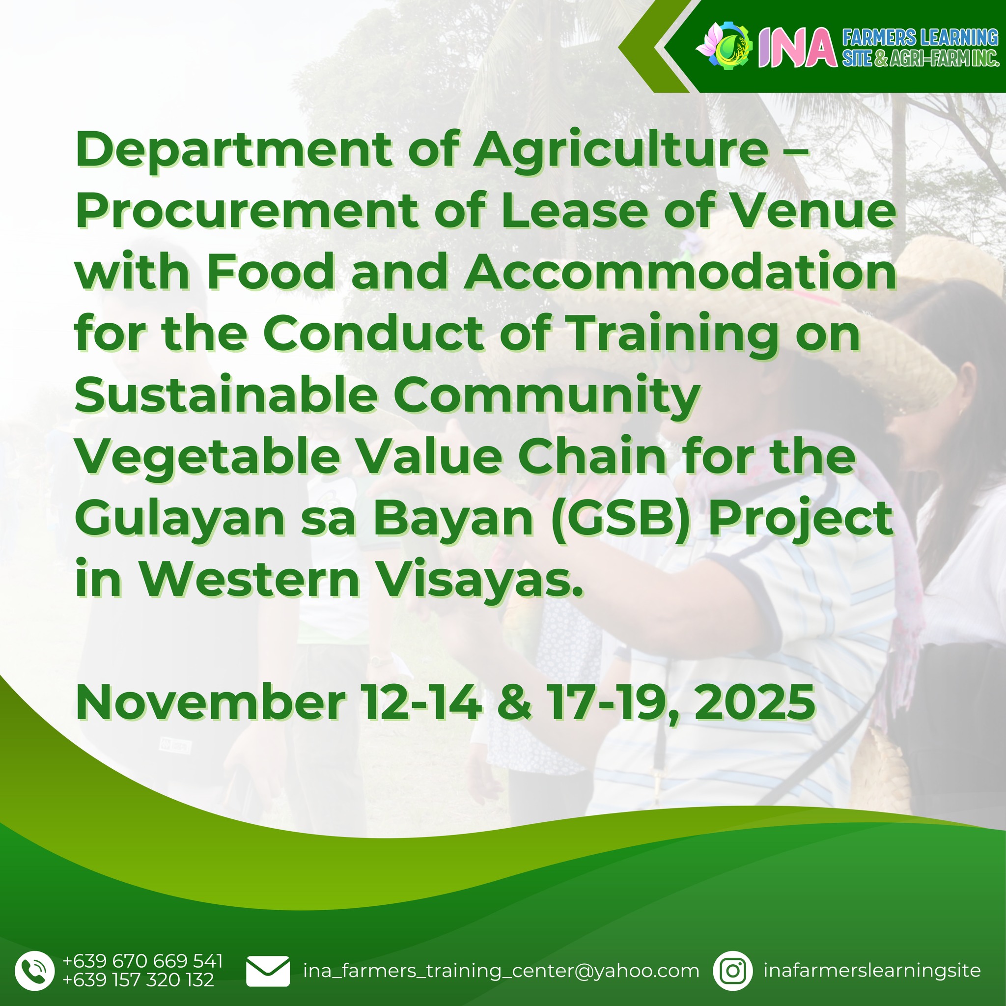 Ina Farmers Learning Site & Agri-Farm Inc.