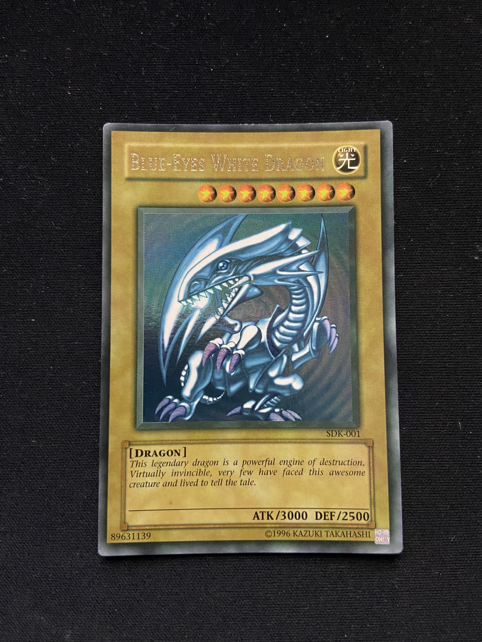Just got ultimate rare perfect conditioned OP28-EN001 blue eyes  display picture 1