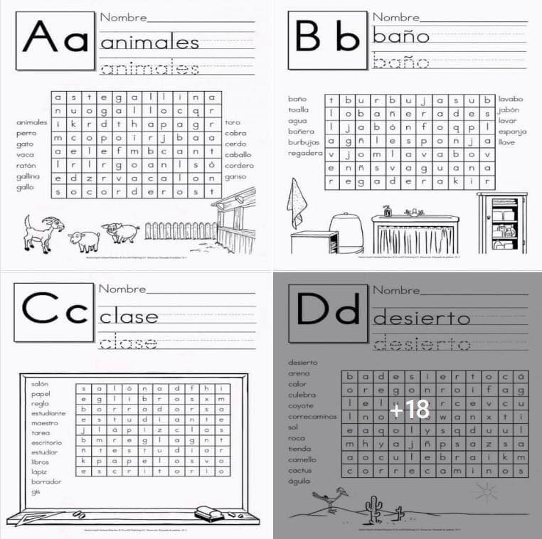Fichas de sopa de letras... - El Profe - Material educativo | Facebook