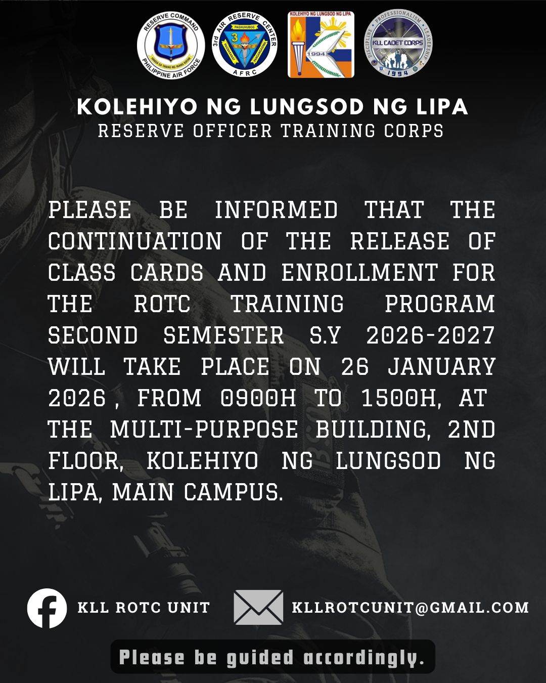 KLL ROTC UNIT | Lipa City