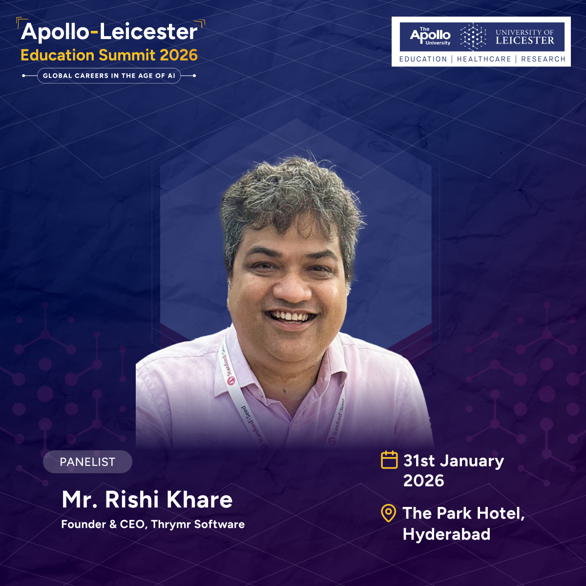 Apollo - We’re honoured to welcome Mr. Rishi Khare (Founder & CEO ...