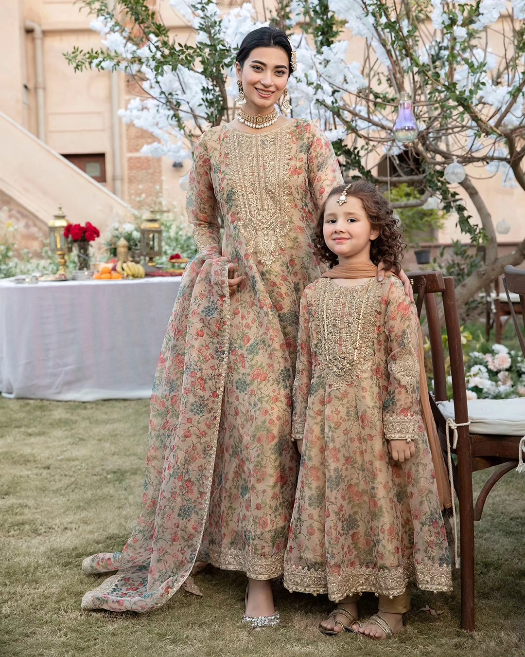 chinese dress ladies Mommy+Me Maternity Mommy and Me Dresses Nara S-L / 1 -2Y