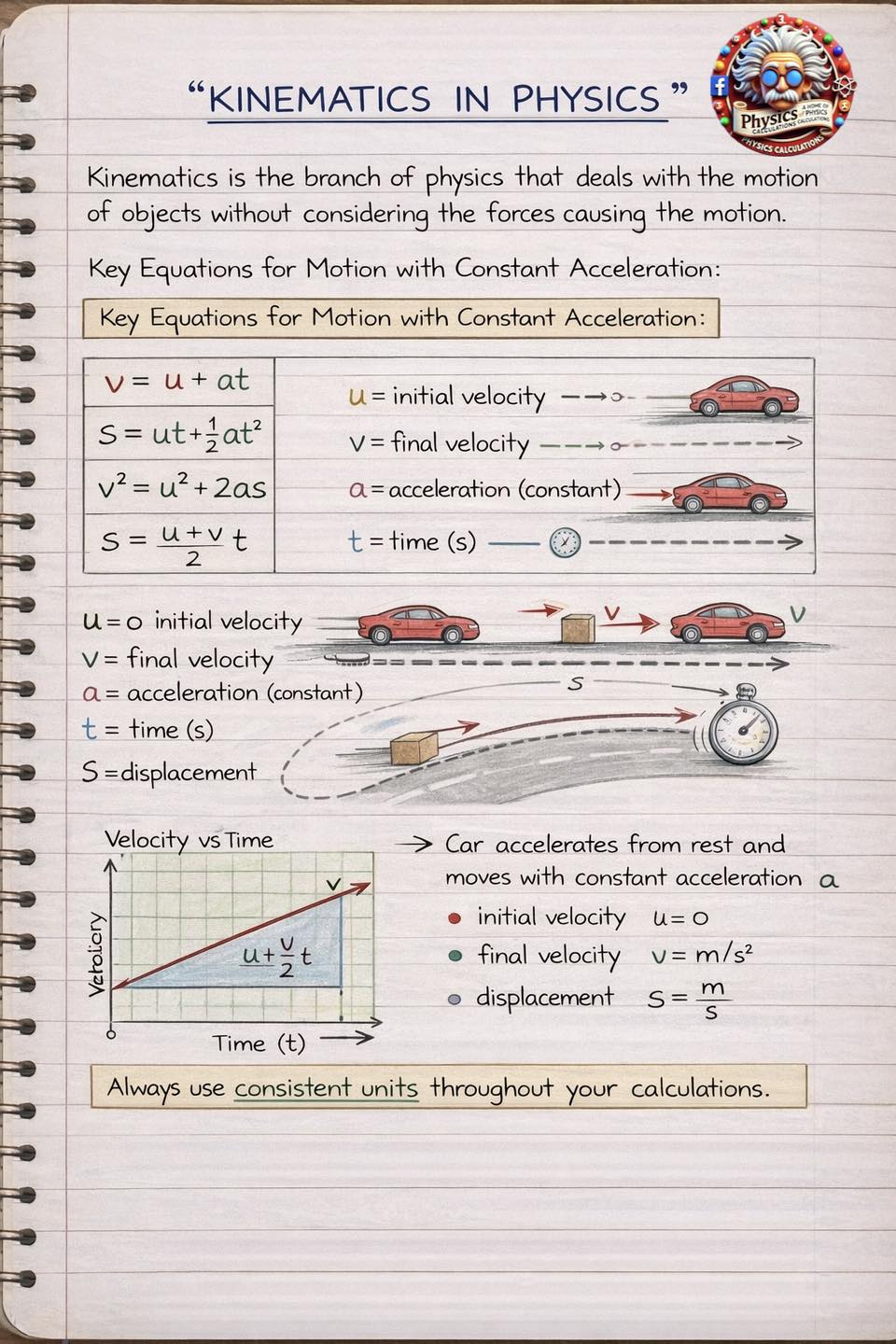 Physicscalculations - Kinematics in physics #fblifestyle | Facebook