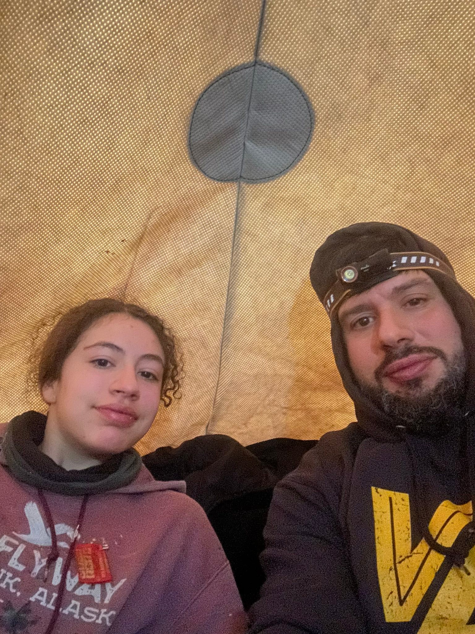 Roach - Camping for a couple nights in the arctic oven tent | Facebook