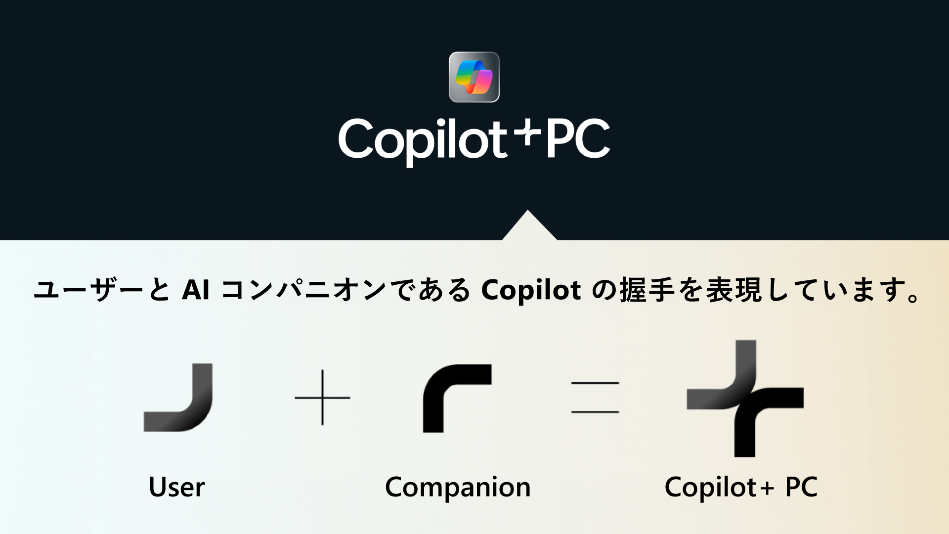 Microsoft - 【ロゴの成り立ちを紐解く！】 Copilot+ PC ロゴの「＋（プラス記号）」は、ユーザーであるみなさまと AI ...