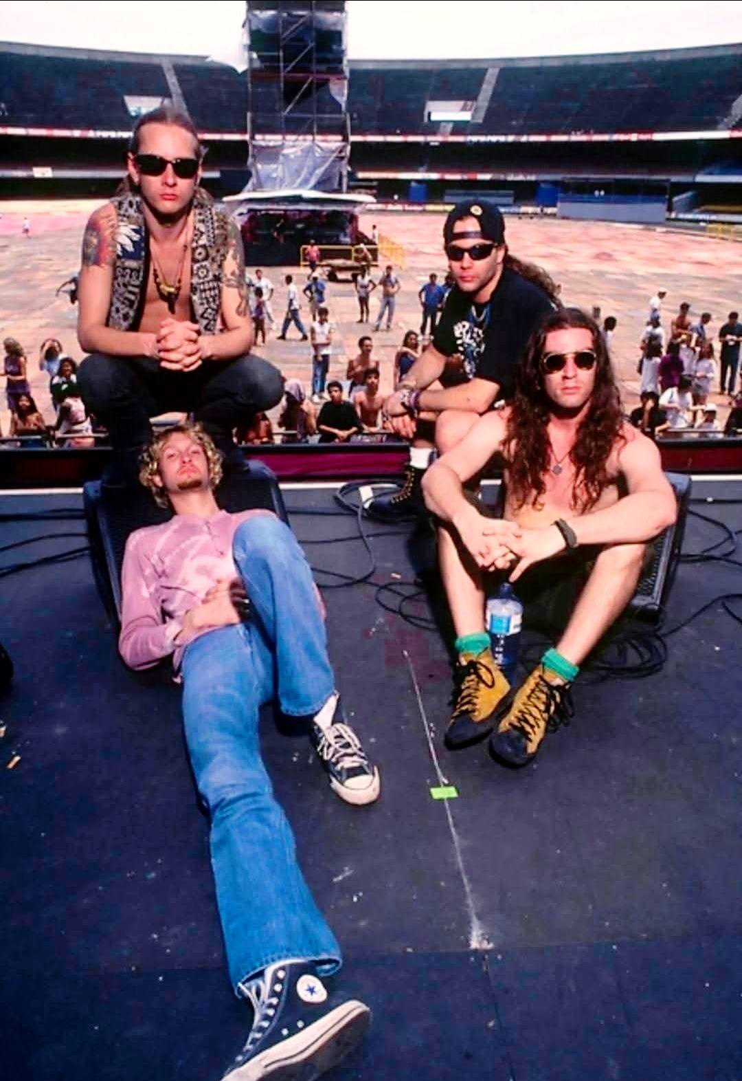 Alice In Chains during soundcheck at Morumbi Stadium in São Paulo