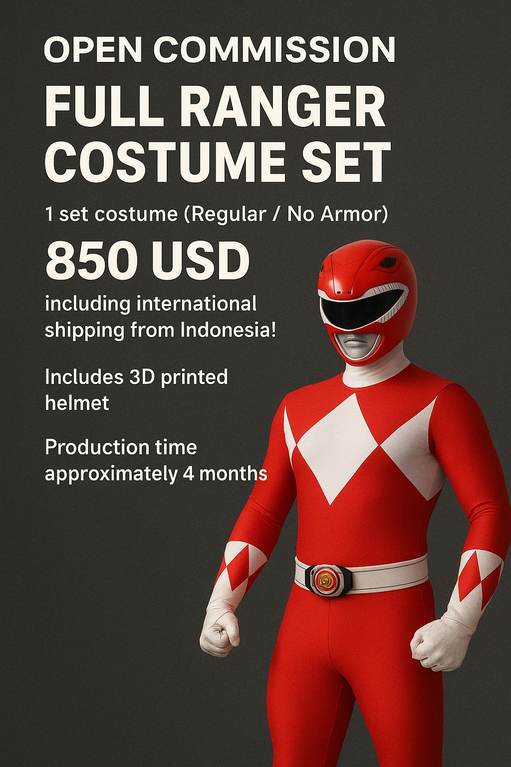 Banana - OPEN COMMISSION – FULL RANGER COSTUME SET Looking to bring ...