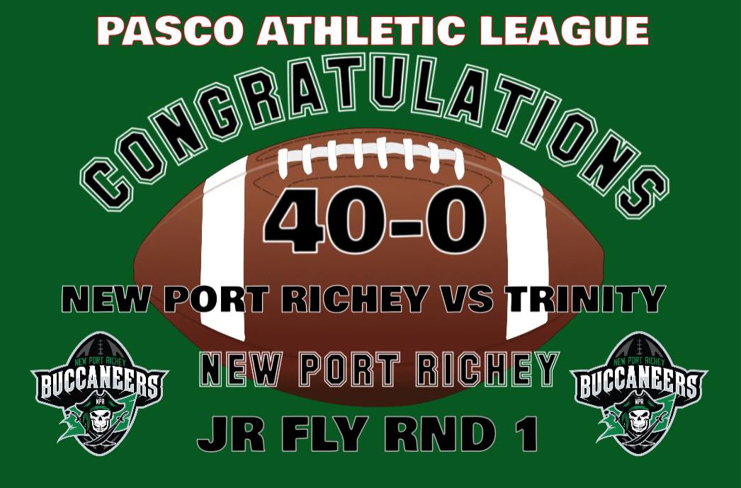 Pasco - Congratulations to our Jr Fly New Port Richey Buccaneers vs ...