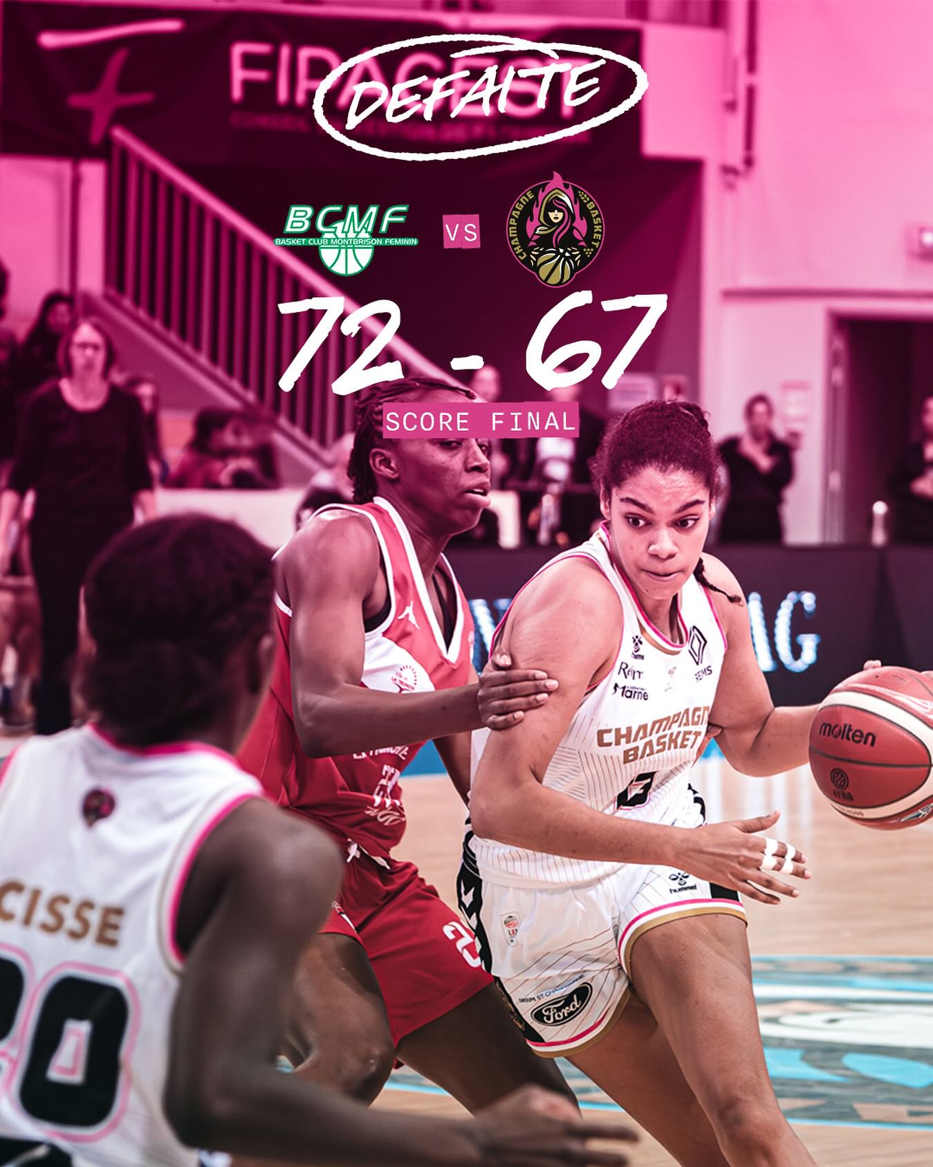 Nos Pétillantes s’inclinent de... - Champagne Basket Feminin