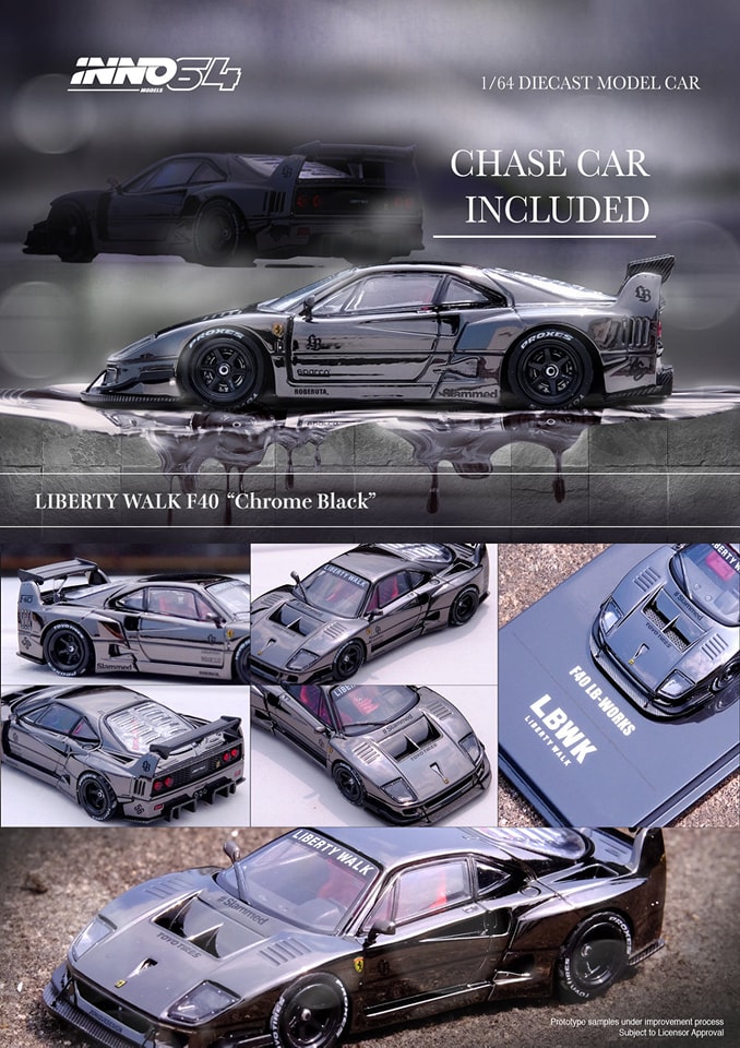 INNO64 x D/Stans Liberty Walk F40 White | 2026 Hobby Expo China
