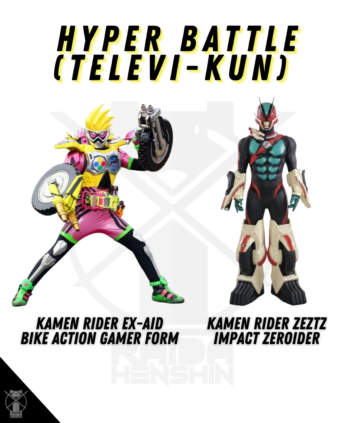 Tokusatsu - Kamen Rider Ex-Aid Bike Action Gamer Level 0 and Kamen ...