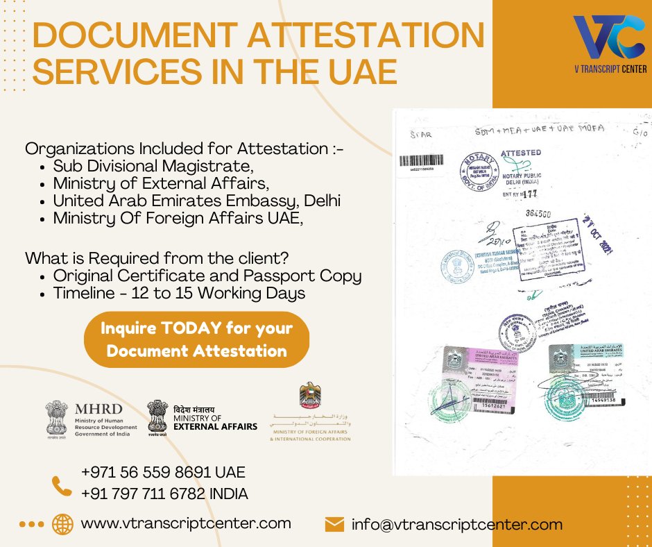 V Transcript Center | Dubai