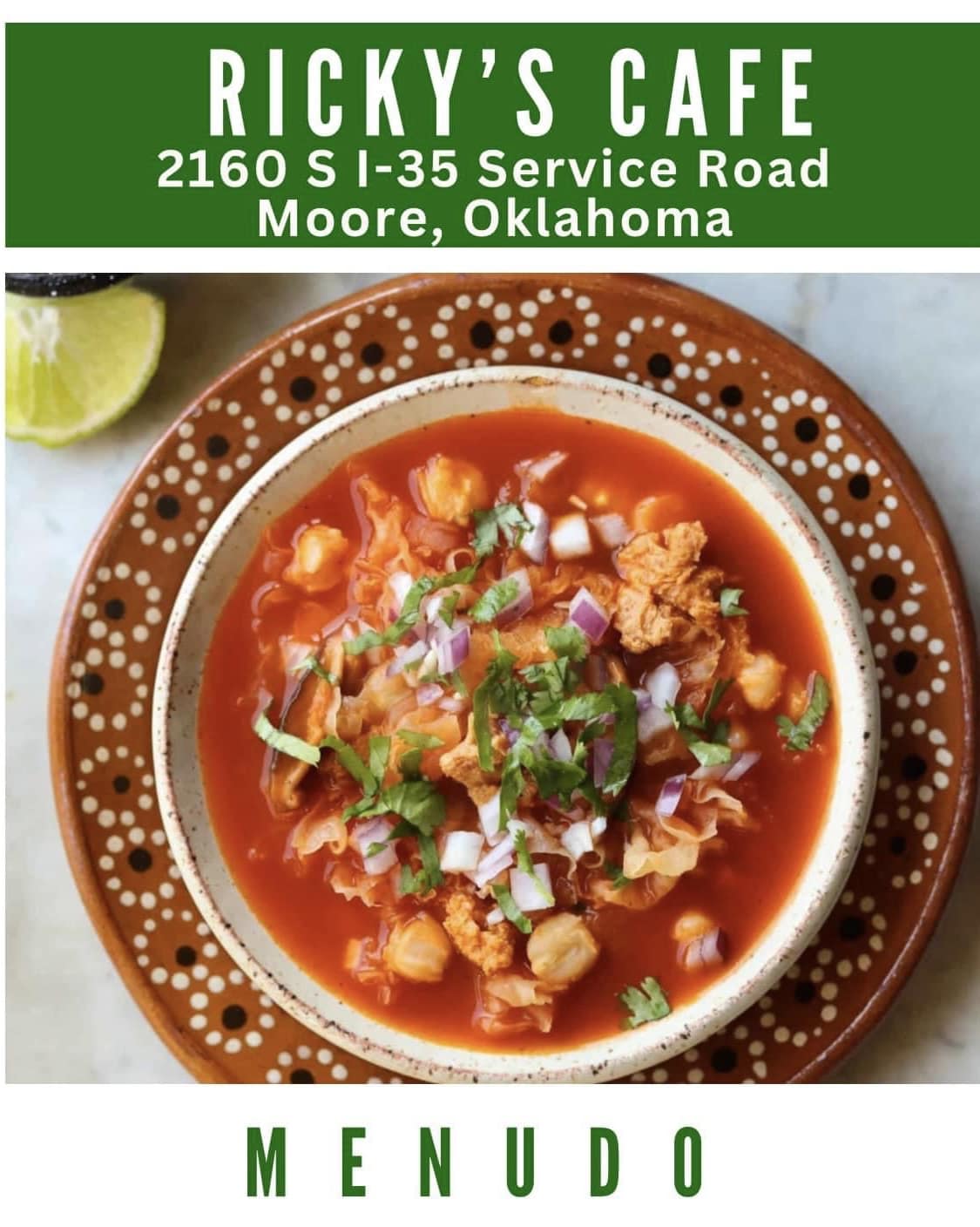 Ricky's Cafe - Menudo 🇲🇽 Warm up with this delicious...