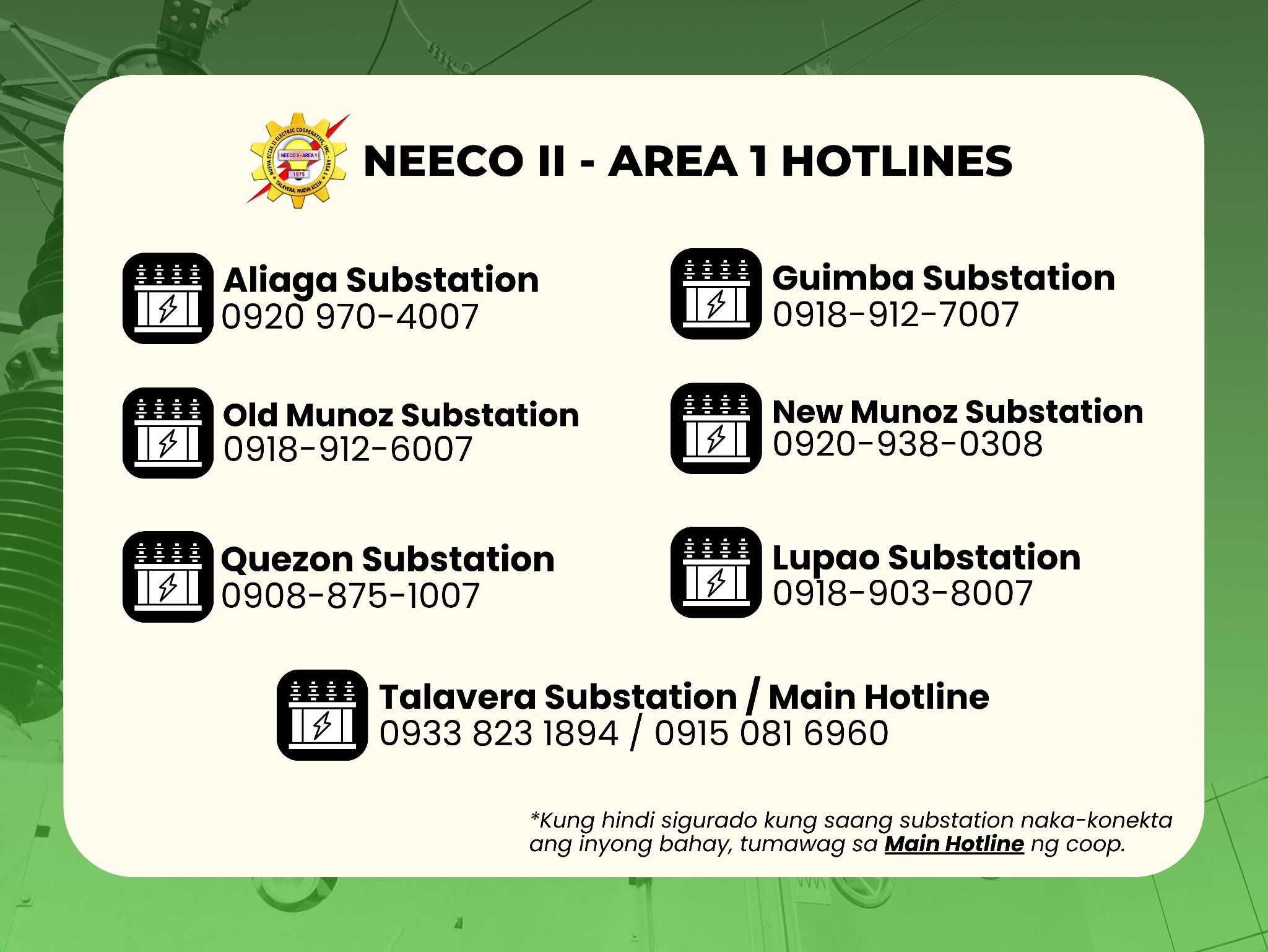 NEECO - WE ARE READY TO SERVE YOU! Kung may concern sa ating ...