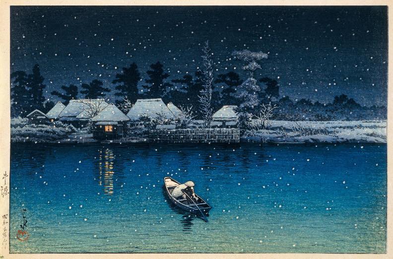 真作】絵画 油彩4号（板絵） 静寂の入り江と白帆の舟 港町風景 B167 真