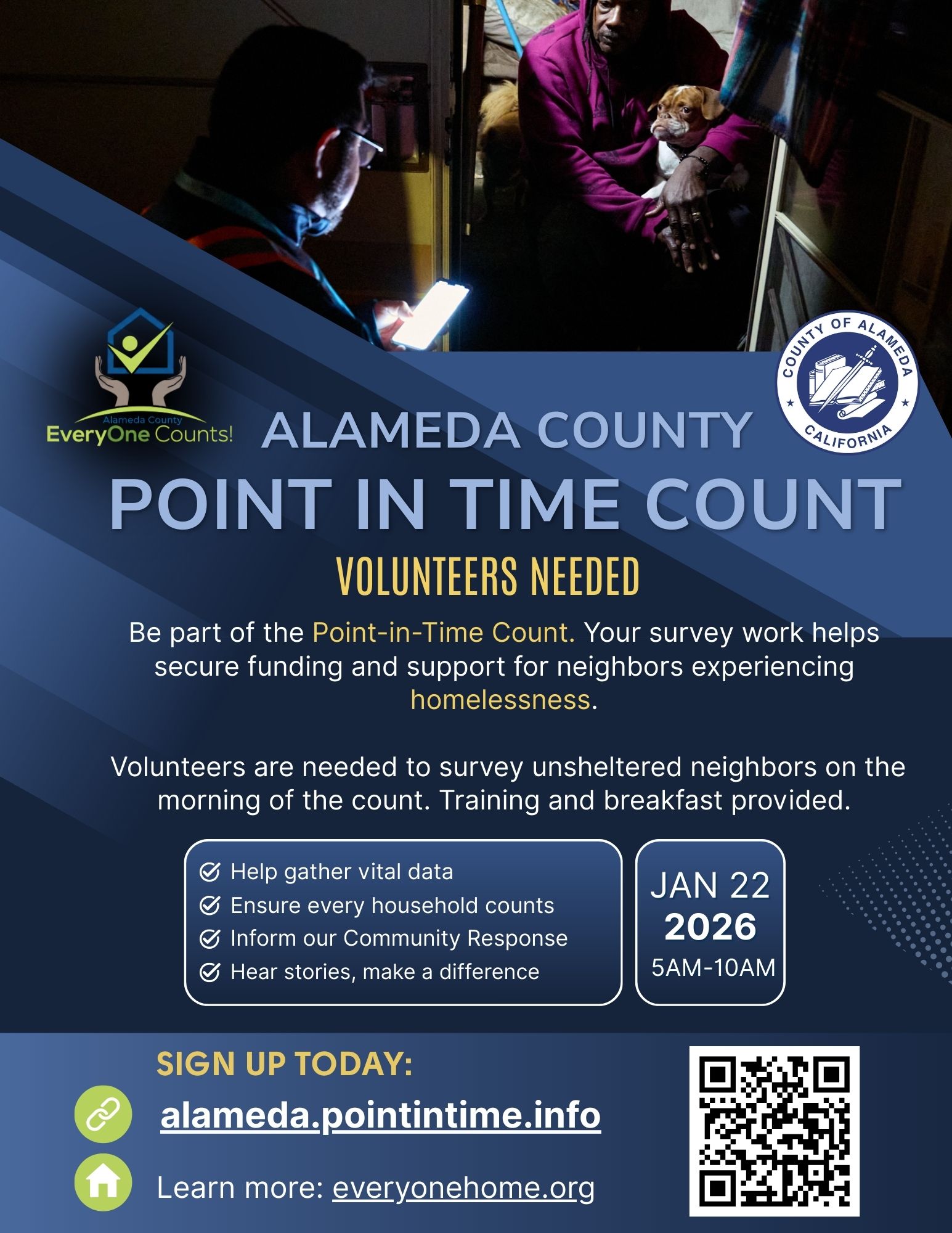 Alameda - You can volunteer to help in the 2026 Point in Time Homeless ...