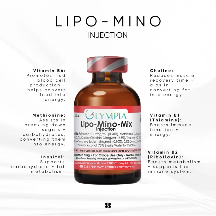 lipostat-plus injections amino acids methionine inositol choline b12 b6 What's in a Lipo-Mino injection for weight loss? Quantity:2 Bottles C-STSSC Vitamin B12 & Pregnancy: