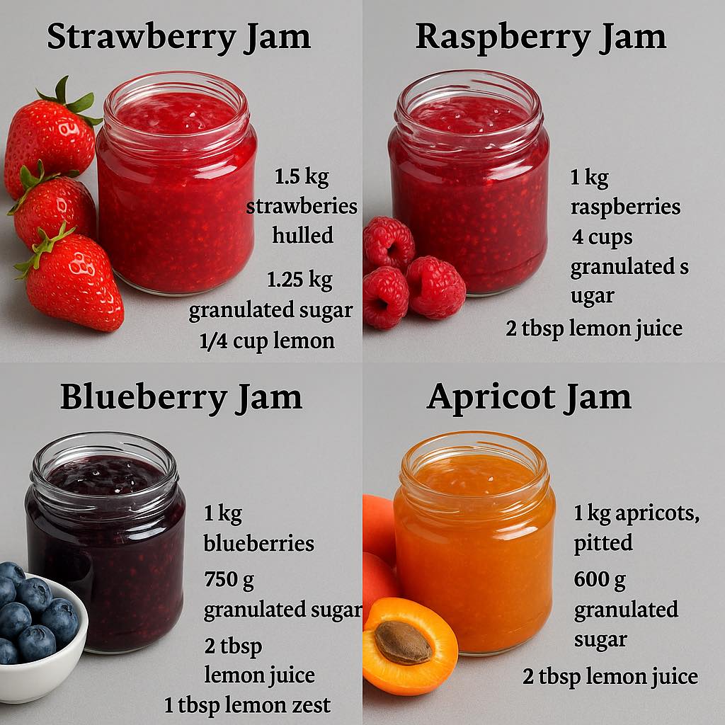 Our - Try These 4 Simple & Tasty Homemade Jam Recipes! 🍓 1. Strawberry ...