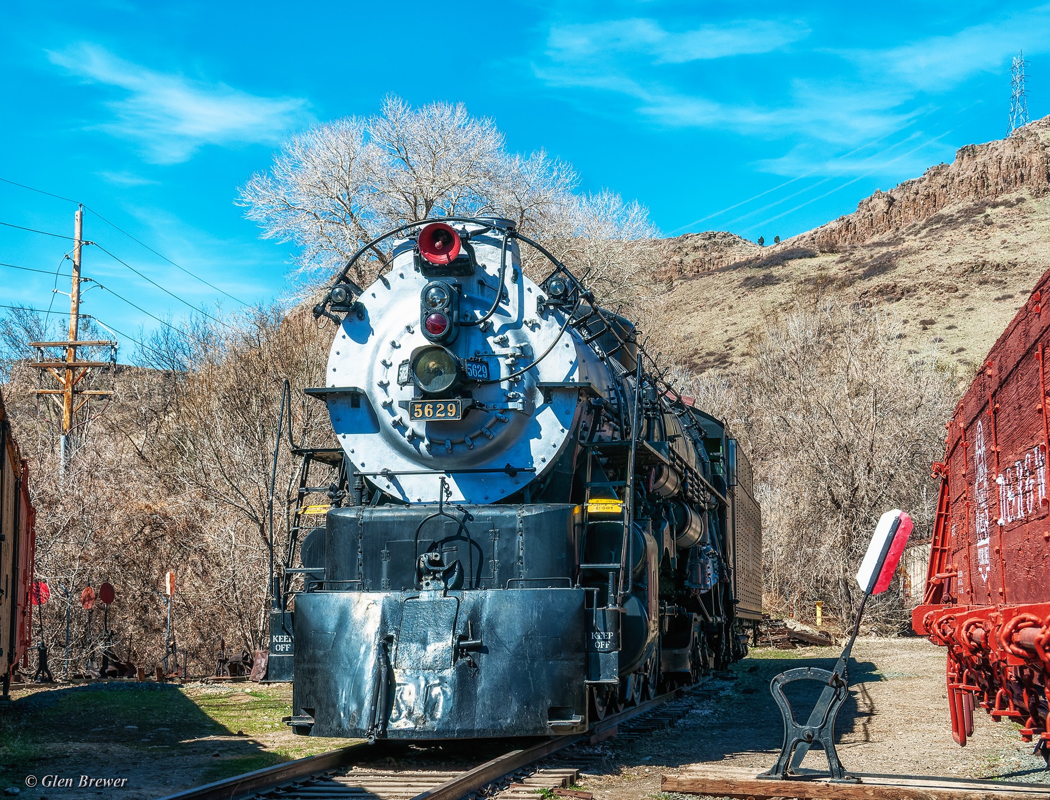 The old CB&Q/Deadwood Central engine house in Deadwood. This was 