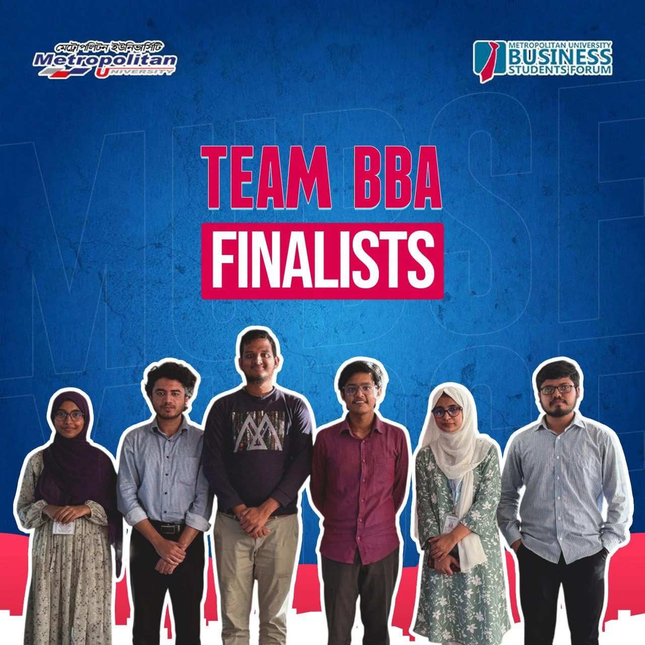 Department - We are delighted to announce that Team BBA has qualified ...