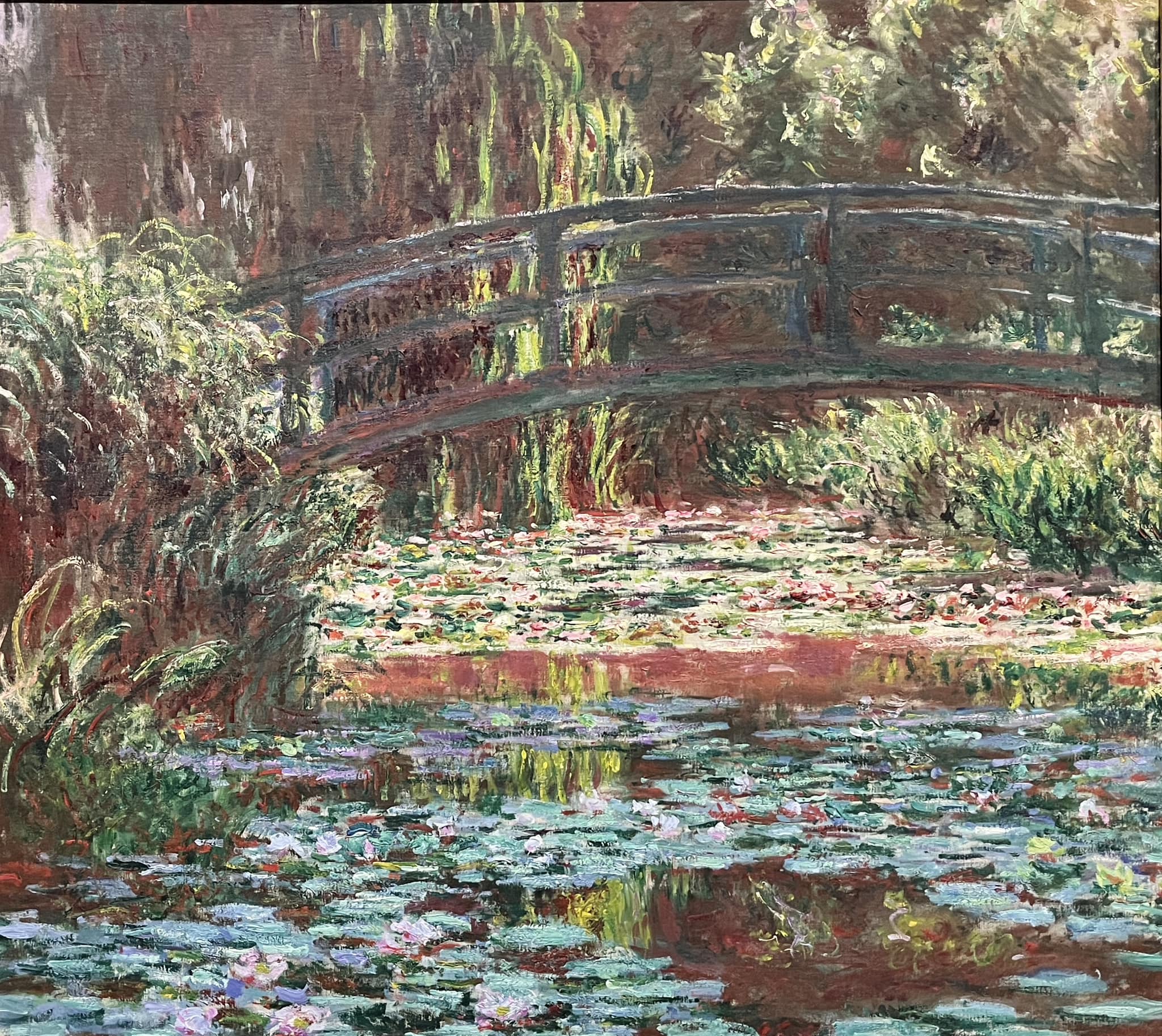 Claude Monet's Bridge Over Water Lilies painting