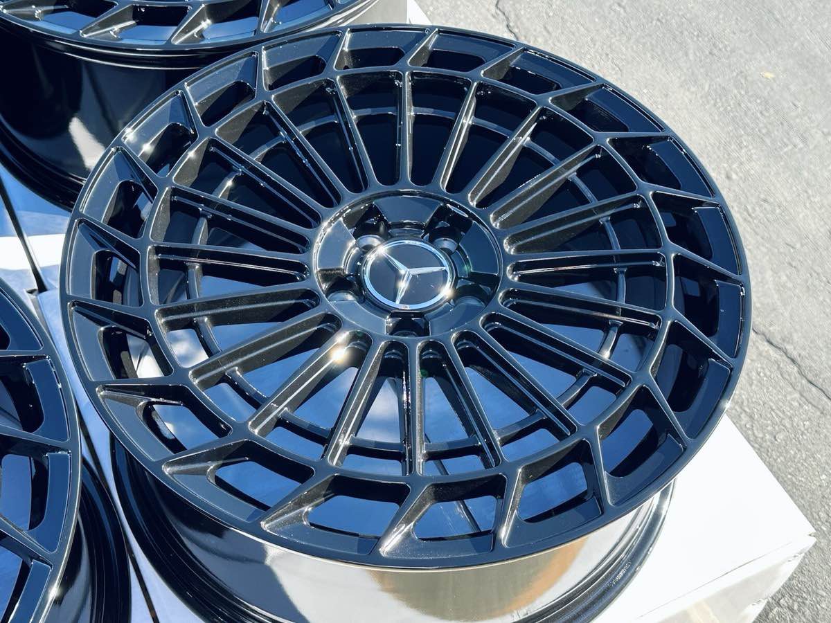 21 inch staggered Mercedes-Benz wheels 5x112 Gloss black ( BRAND NEW ...