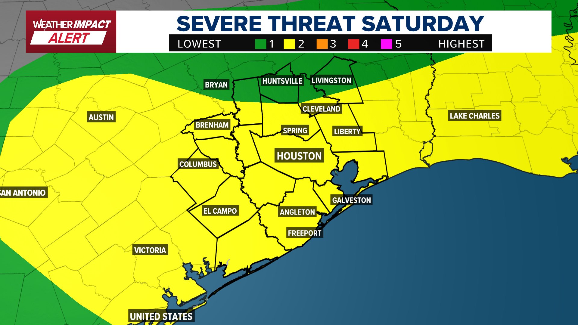 KHOU - The first round of Saturday storms moved through the morning ...