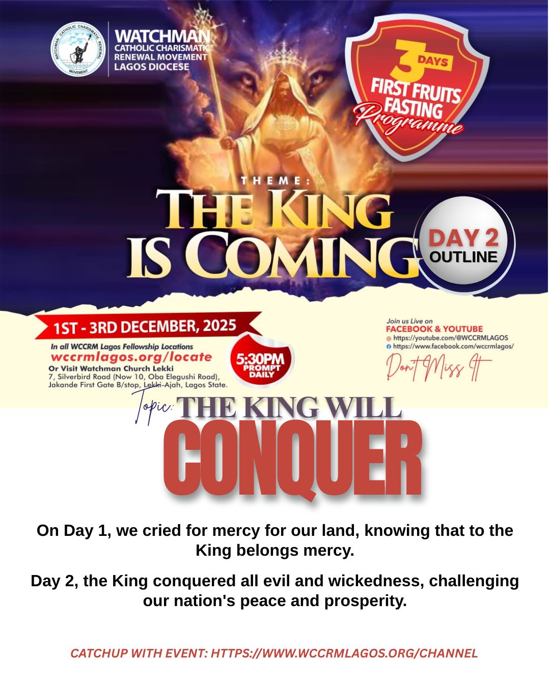 WCCRM LAGOS - Voice of the Last Days Ministry