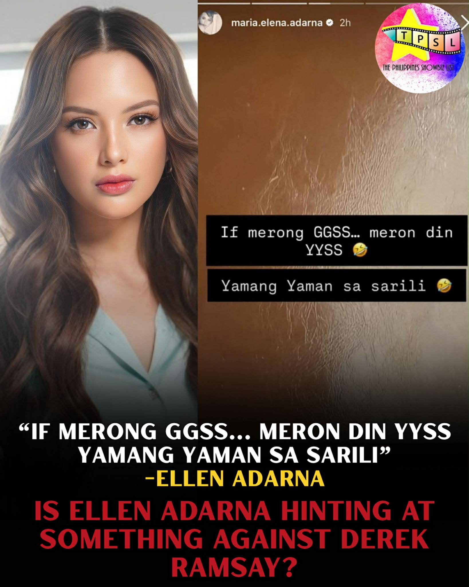 The Philippines - Ellen Adarna shared a cryptic message referring to ...