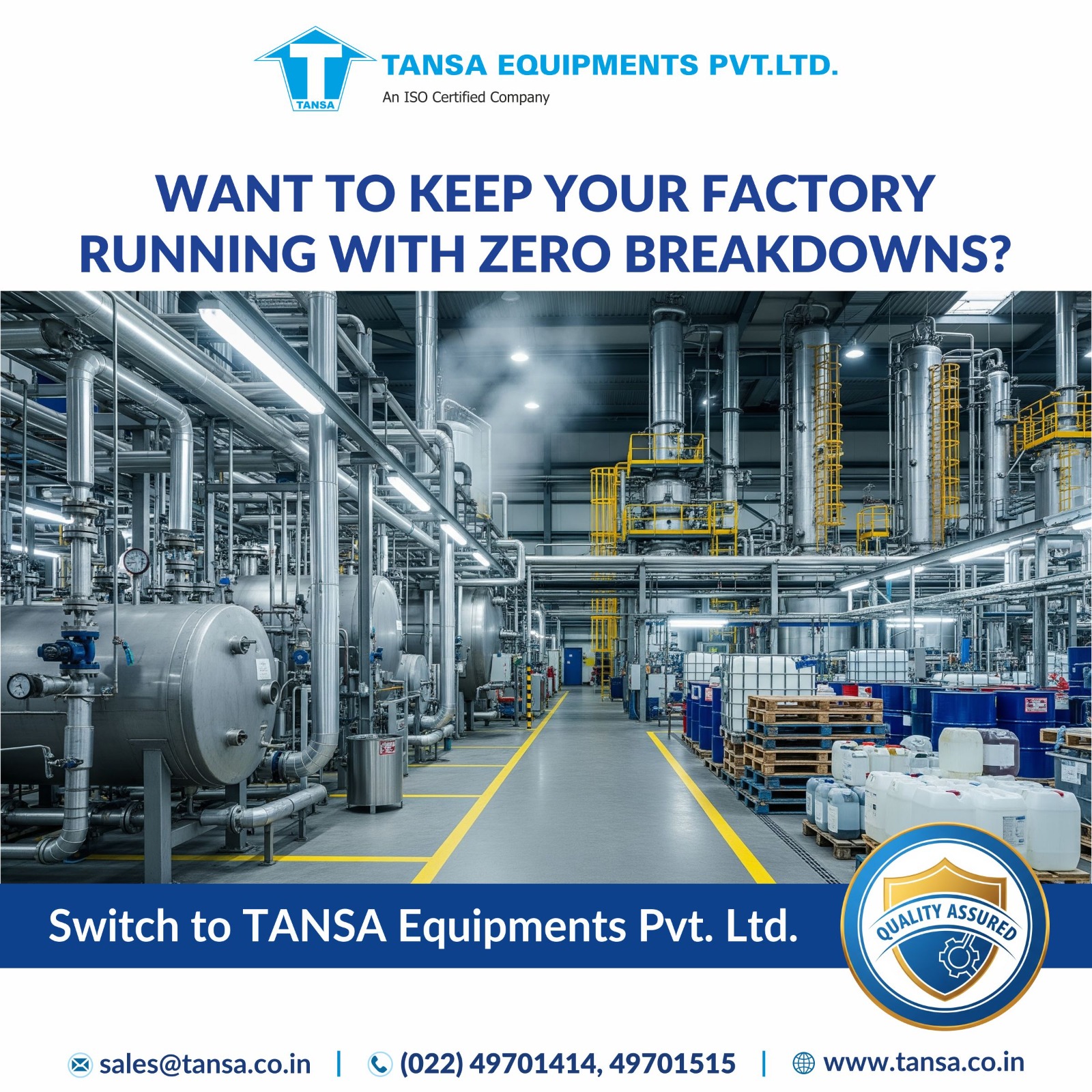 TANSA Equipments Pvt. Ltd. | Thane