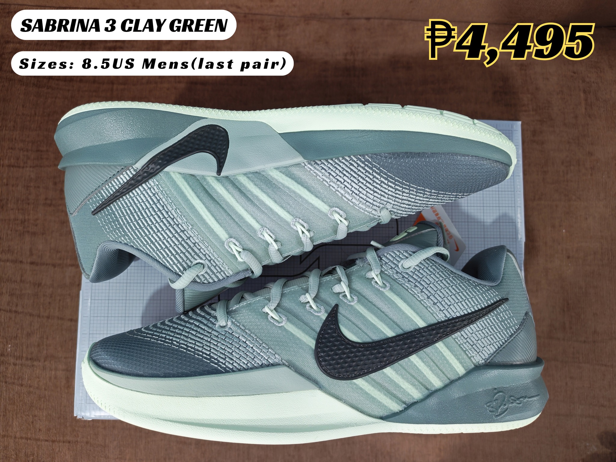 ?FOR SALE SABRINA 3 ? ☑️ Sabrina 3 Clay Green ₱ 4,495 ONLY 