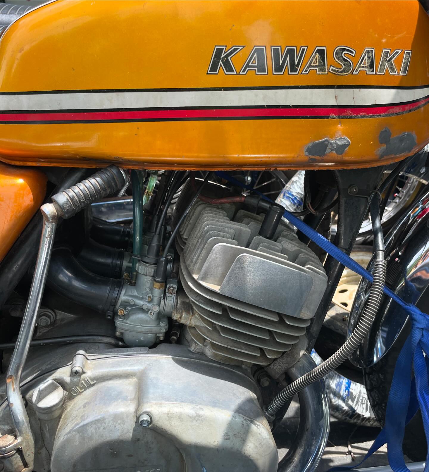 The S1 250 two stroke triple was a snappy machine in its day!
