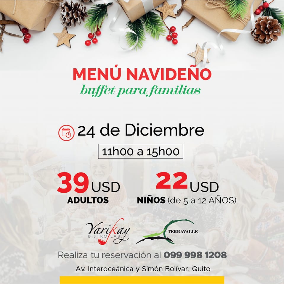 CAS Ecuador - 🎄 El mejor y más delicioso buffet navideño...