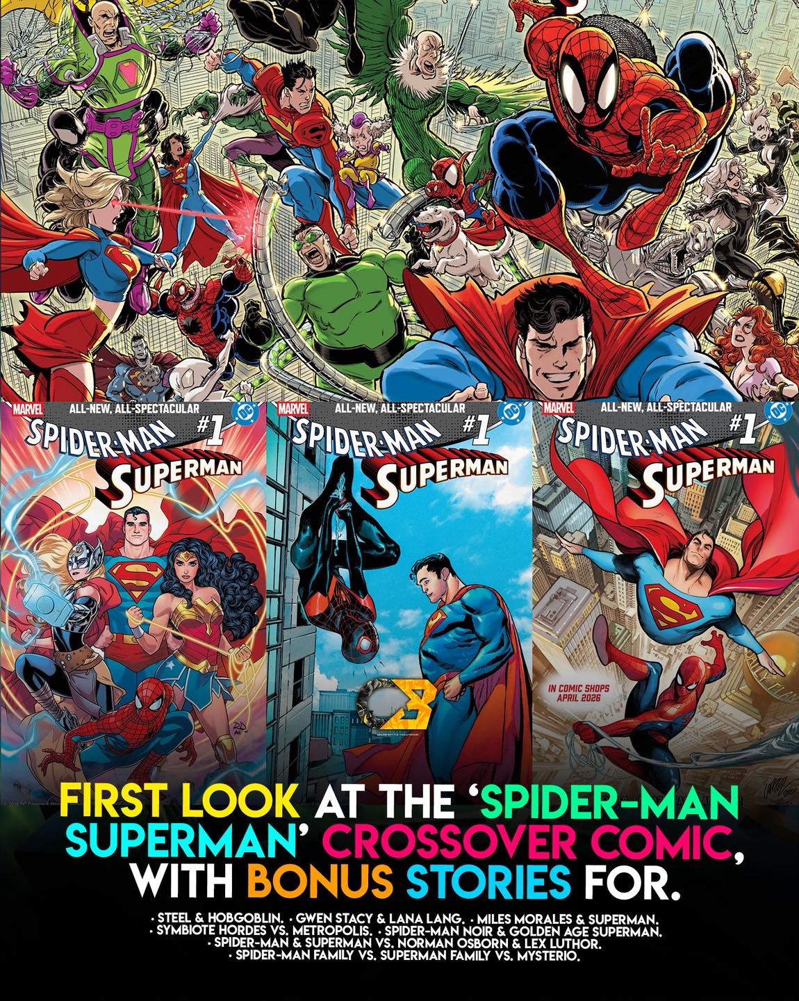 Marvel and DC have officially announced Spider-Man/Superman #1