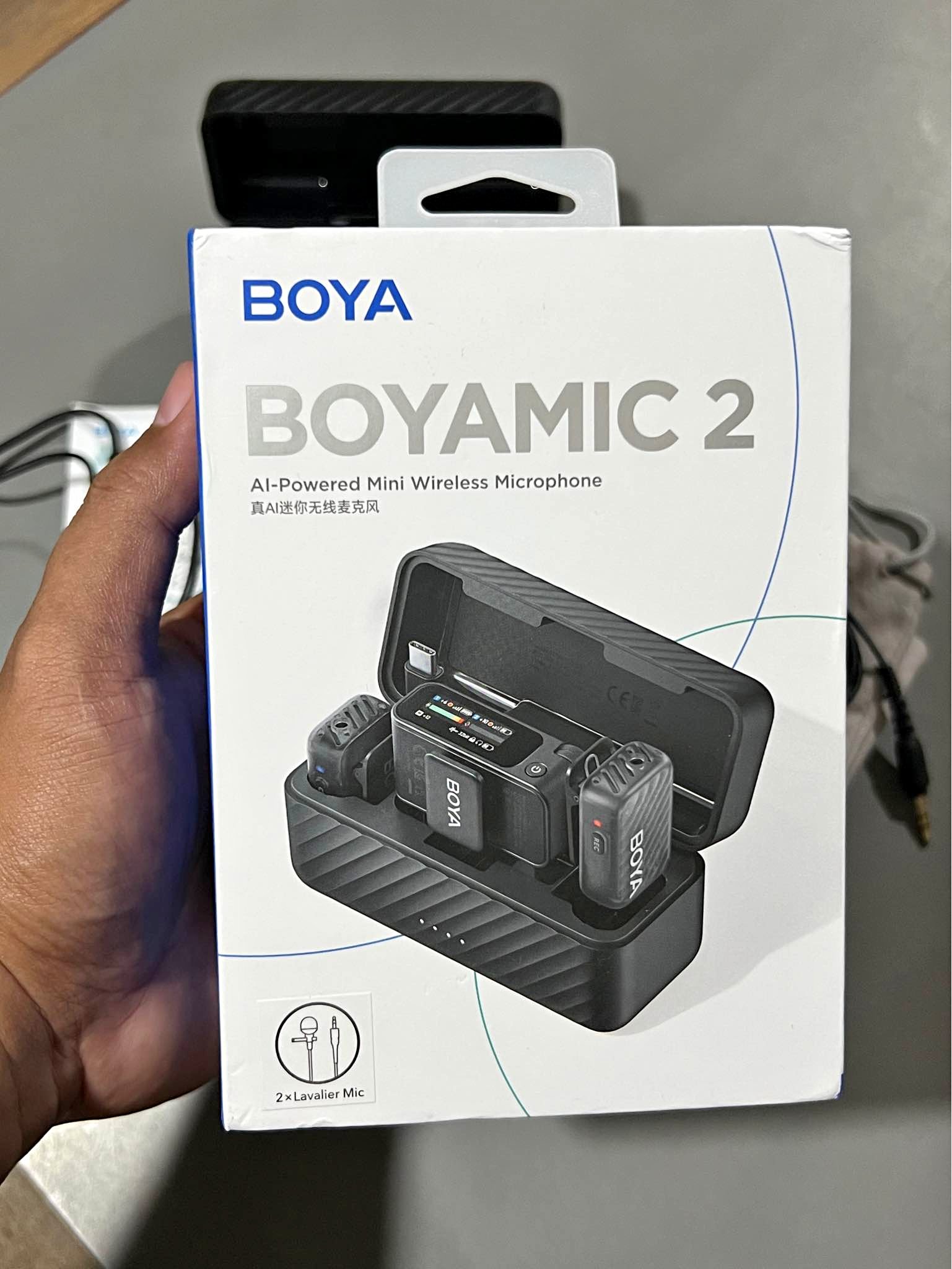 Boya Mic 2 wireless mic COMPLETE Set - Microphones - Cebu City ...