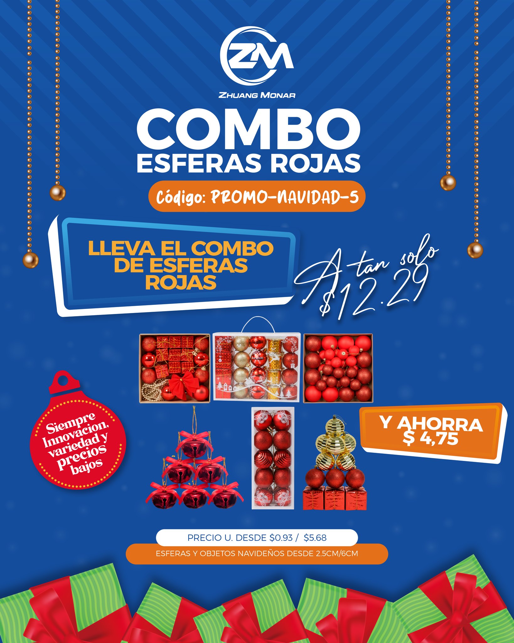Importadora - ️🎄 COMBO ESFERAS ROJAS 🎄 ️ 📌 CÓDIGO: PROMO-NAVIDAD-5 🔥 ...