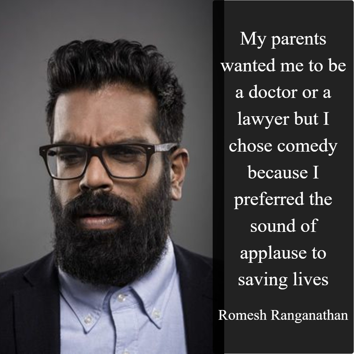 Throwback - Romesh Ranganathan is a former mathematics teacher who has ...