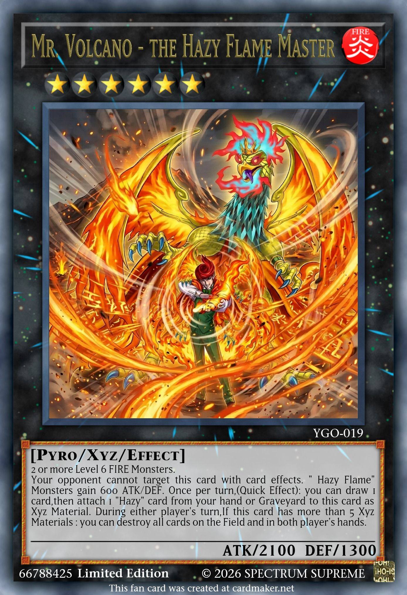 Card of the day, good old Mr. Volcano featuring Hazy flame