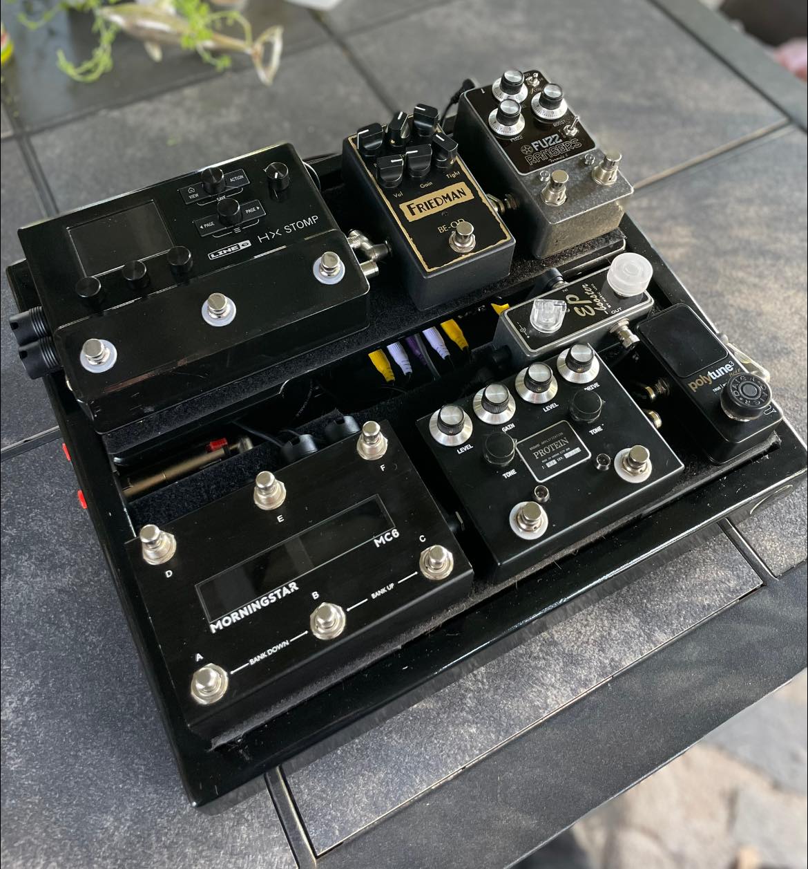 Morningstar MC6 Pro and ML5 in HX Stomp setup