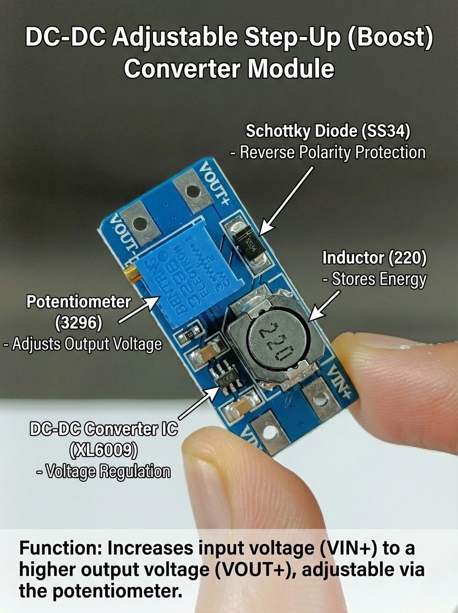 Usb Spannungswandler 5V Einstellbar 1.2V 24V Step-Up Step-Down Netzteil Hw-132 | Germany