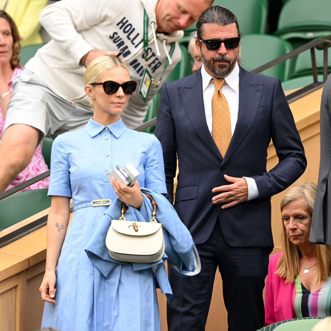 Radio - Dave Grohl looking absolutely dapper with his wife at Wimbledon ...