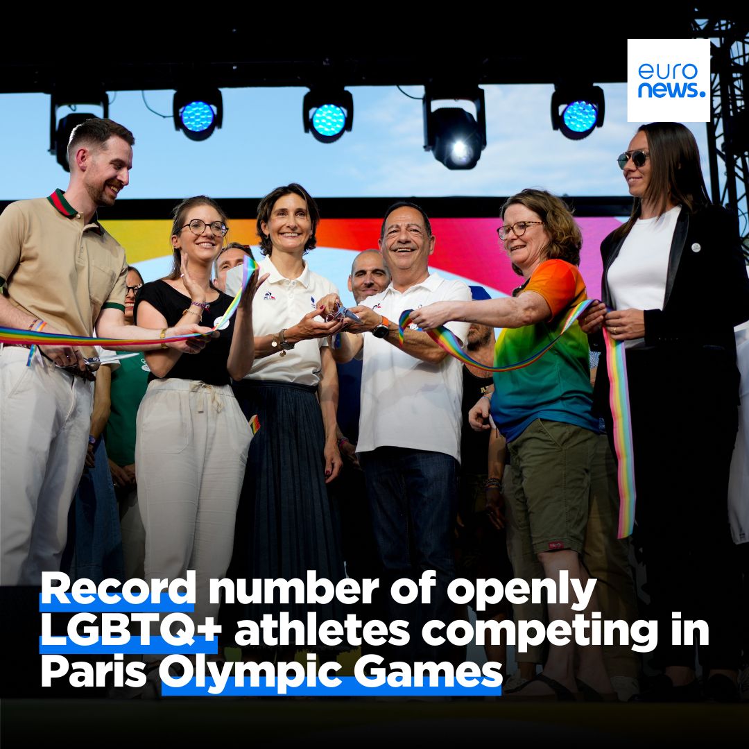 Euronews - The Paris Olympics set a record by having 193 openly LGBTQ+ ...