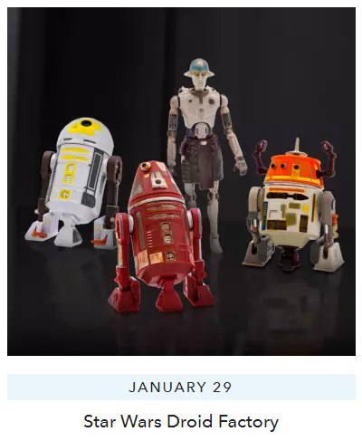 The R5-PR0UD Droid Factory Figure is now available via the Disney