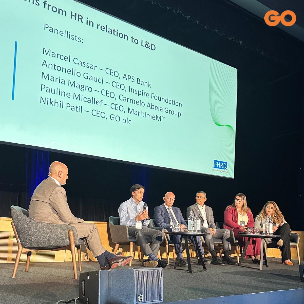 Life at GO - This afternoon, our CEO Nikhil took the stage...