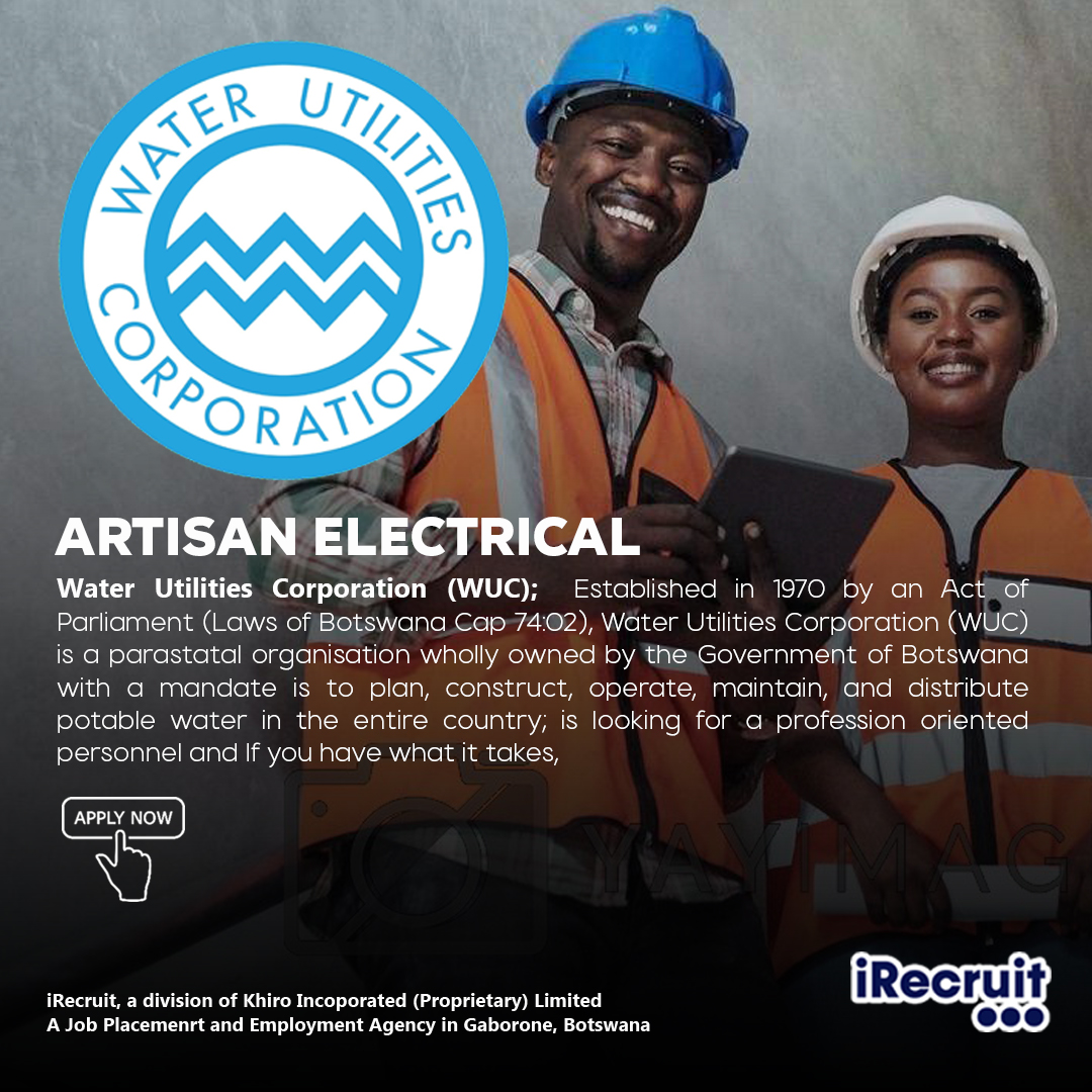 iRecruit - Job Opportunity | 𝗪𝗔𝗧𝗘𝗥 𝗨𝗧𝗜𝗟𝗜𝗧𝗜𝗘𝗦 𝗖𝗢𝗥𝗣𝗢𝗥𝗔𝗧𝗜𝗢𝗡... | Facebook