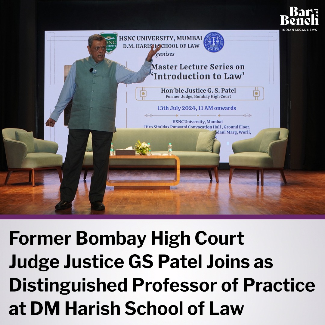 Bar - Former Bombay High Court Judge, (retd) Justice Gautam S Patel ...