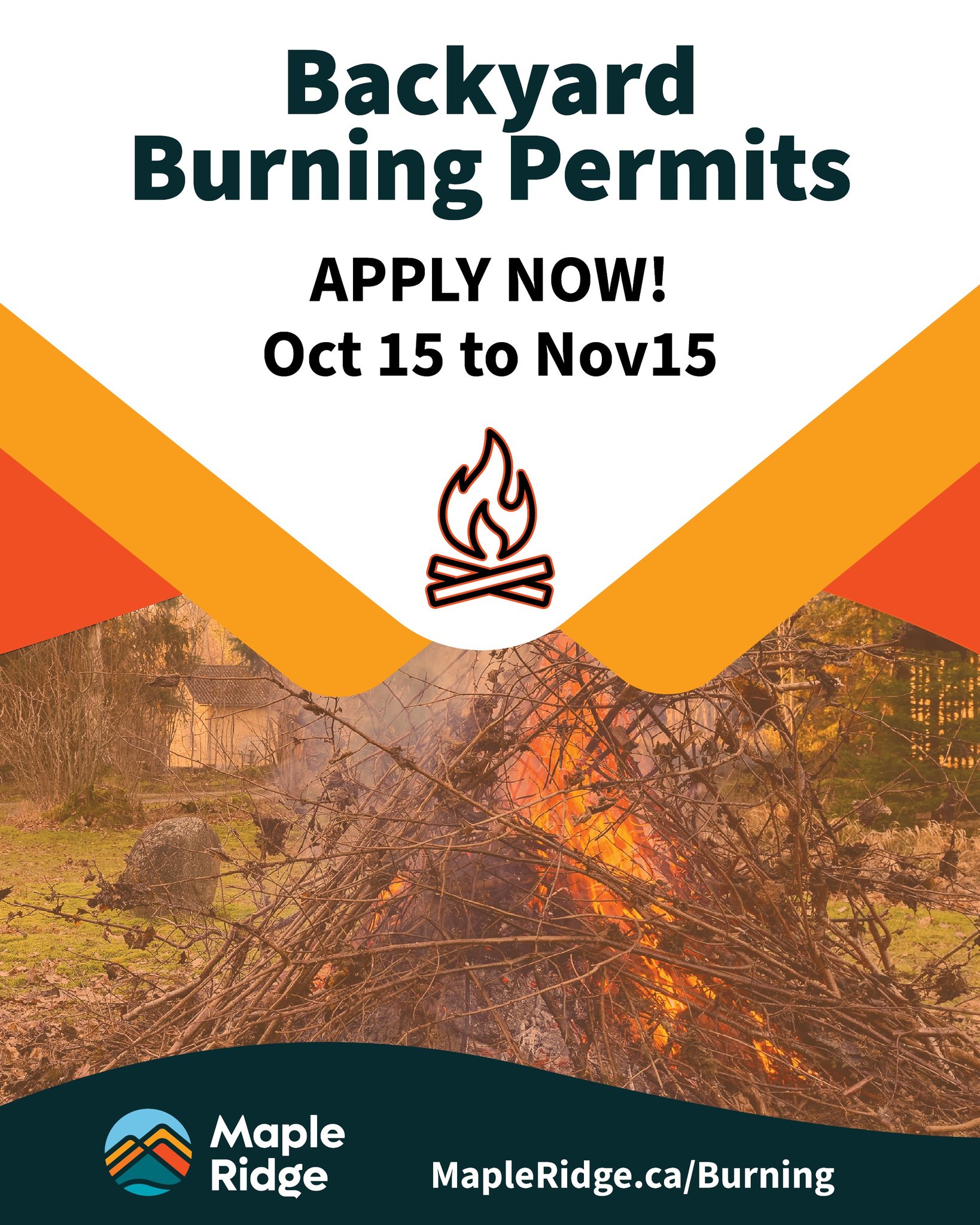 City - Backyard Burning Permits for Fall Are Now Available! 🍂 Residents ...